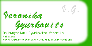 veronika gyurkovits business card